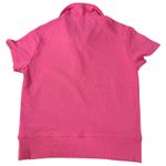 Nanette Lepore  Pink Short Sleeve French Terry Polo Shirt Top Women's Small Photo 2