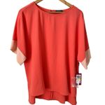 Vince Camuto NWT  High Low Coral Button Back Blouse Size Medium Photo 1
