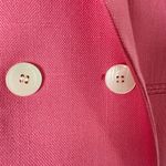 Suits Galore Vintage Pink Cropped Blazer Double‎ Breasted Button Front, Size 4 Photo 5
