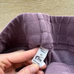 Zyia  Active Purple Don’t Wake Me Waffle Knit Jogger Sweatpants Photo 4