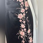 Tiffany Designs Tiffany Vintage Enchanted Designs Black Gown with Pink Floral Accents Size 12 Photo 5