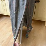 Johnny Was Grey Embroidered Linen Smock Maxi Skirt Slit Bohemian Photo 4