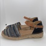 Toni Pons Elgin Espadrille Sandals Peep Toe Slingback Women’s EU 38 US 7.5 Blue Photo 1