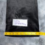 Juicy Couture  Black Velour Track Pants Rhinestone Logo Size S Y2K Hi Rise Waist Photo 9