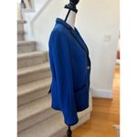 Talbots  Cobalt Blue & Navy Aberdeen Cotton Two Button Blazer Photo 1