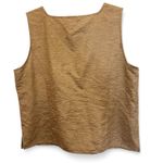 Dialogue  Marled Tan Square Neck Washable 100% Silk Tank Top Size Large Photo 1