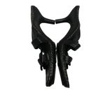 Me Too  Frances Black Leather Strappy Sexy Knot Sandal, Sz 8.5 Photo 7