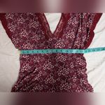 Free People NWOT  Sweet Talker Mini Floral Dress Women's Large Red/White Photo 5