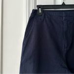 Gap NWT Navy Blue Loose Khakis With Washwell Straight Leg Trouser Relaxed 4 New Photo 4