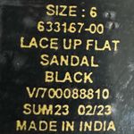 Banana Republic New Genuine Leather Lace Up Flat Sandals Sz 6 Summer Shoe Photo 7