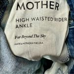 MOTHER Superior Denim High Waisted Rider Ankle Jeans Far Beyond The Sky Blue 25 Photo 10