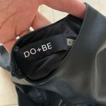 DO+BE  Faux Leather Dress NWOT black Sz Small Photo 2