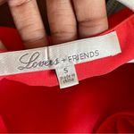 Lovers + Friends | Orange Lace Trim Romper Sz S Photo 6