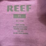 REEF Shirt M Womens Purple White Ombre Paradise Lily Flower Relaxed Dip Dye Tee Photo 4