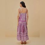 Farm Rio Lilac Sweet Garden Sleeveless Maxi Dress, Sweet Garden Lilac NWT Photo 1