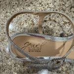 Badgley Mischka  Jewel Silver Strappy Sandals Omari Block Heels 7.5 NIB Photo 1