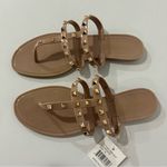 Olivia Miller  Nude Studded Sandals Women’s Size 10  Rockstud Style Photo 2