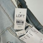 NWT Ann Taylor LOFT Light Wash Frayed Hem High Rise The Skinny Jeans Size 28 Blue Photo 7