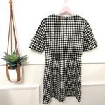 J.Crew Short Sleeve Mini Dress in Gingham Bi-Stretch Wool Blend Black Size 6 Photo 5