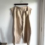 Old Navy NWT Womens Pants Tan Pull On Wide Leg Pockets 100% Cotton Plus Size 4X Photo 1