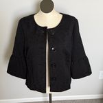 Apt. 9  Black Tie Blazer floral
embossed pattern 3/4 length bell Size 16W Photo 3