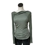 Free People NWOT Intimately Night We Met Ribbed Ruched Long Sleeve Tee Photo 5