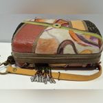 Mary Frances Women's Pink/Green Size Small Kitsch Beaded Clamshell Shoulder Bag Tan Photo 2