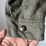 American Eagle Outfitters Zip Up Button Hooded Anorak Jacket Green Size XS ♣️ Photo 2