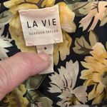 La Vie Rebecca Taylor Size S Serena Fleur Yellow Short Cotton Romper Floral Photo 3