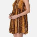 MINKPINK Boho Fair Game Blend of Colors Sleeveless Multi-Print Sundress S Photo 2