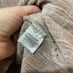 Roolee  Beige Ribbed Super Soft Velveteen Sweater Tunic Womens S Chenille Pockets Photo 5