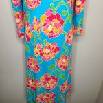 Lilly Pulitzer ‎ Newport Knit Shift Shirt Dress Floral Bootyinere Beach Coastal L Photo 2