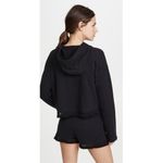 Alala NWT Tropez Black Cropped Hoodie Sweatshirt Photo 3