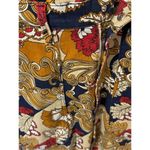 MOTHER The Puffy Wrapper Floral Denim Jumpsuit Flowers in Her Hair L Tan Size L Photo 9