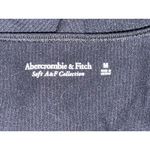 Abercrombie & Fitch NEW  Black Ribbed Square Neck Sleeveless Bodysuit Top Size M Photo 4