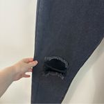 Princess Polly  Black Denim Distressed Mom Straight Leg Jeans Size 8 Photo 2