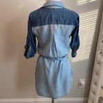 Cloth & Stone Anthropologie Two Tone Chambray Shirt Dress Photo 2