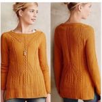 Anthropologie  Sparrow Mustard Gold Yellow Soft Oversized Tunic Sweater, Sz L Photo 1