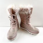 Sorel  Joan of Arctic Mid Calf Faux Fur Waterproof Snow Boots Pink 7.5 Photo 7