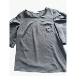 COOPER ST WILD AT HEART Black Scoop Neck Split Sleeve Relaxed Fit Top Size 4 Photo 5