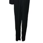 Reformation Mayhem Jumpsuit Black Lenzing Viscose Rayon Plunge Neckline Size 4 Photo 9