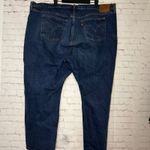 Levi Strauss 501 Original Fit Button Fly Dark Wash Denim Jeans Plus Sz 22W x 25 Blue Photo 1