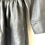Rebecca Taylor  Black Faux Leather Long Sleeved Romper Size 6 Photo 10