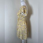 Auguste the Label Olsen Belle Floral Babydoll Mini Dress in Lemon Size 4 Yellow Photo 4