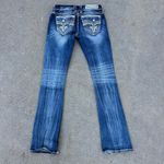 Rock Revival  Boot Cut Jeans Size 28x35 Flap Pocket Blue Jeans Embellished Photo 2