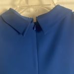 Cynthia Steffe Blue Sleeveless Shift Dress Professional Minimalist Size 12 Photo 4