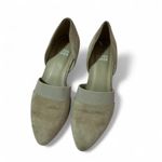 Eileen Fisher Suede Pointed Toe Block Heel D'Orsay Pumps Neutral Career Photo 1