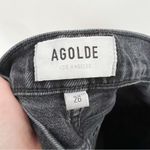 AGOLDE  Nico High Rise Slim Jeans in Cassette Black Distressed Knees Size 26 Photo 9