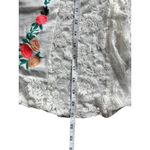 Umgee  Women's Loose Fitting Short Floral White Top Photo 5