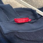n:philanthropy  // navy vneck plunge distressed mayer sweatshirt pullover Photo 2
